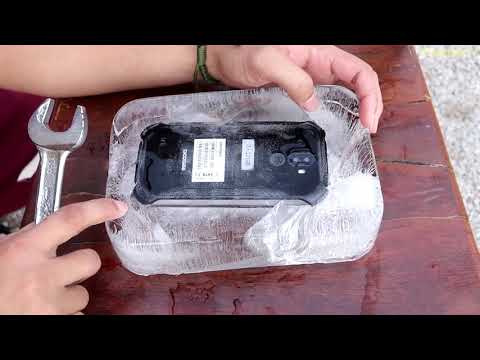 Doogee  Rugged  Phones  Survive From  Ice Frozen Test