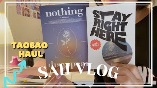 vlog 36. taobao haul unboxing, stationery