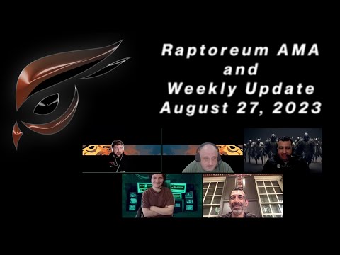 Raptoreum AMA and Weekly Update for August 27, 2023 (Chapters in Description)