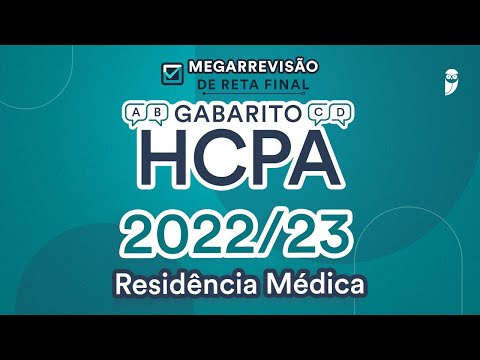 Gabarito da Residência Médica HCPA - Correção de Prova Ao Vivo