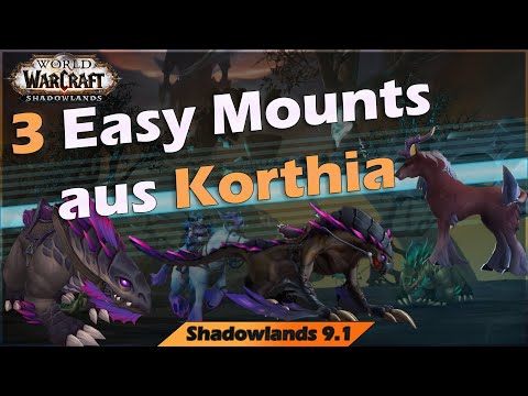 WoW Shadowlands 9.1 Mount Guide | Maelie | Finsterpranke | Dämmerlichklingenschwinge | 3 Easy Mounts