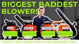 BEST Big Backpack Blower Comparison - STIHL vs ECHO vs REDMA