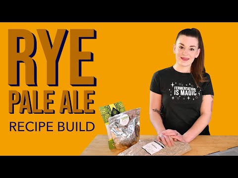 Homebrew Rye Pale Ale Recipe Build