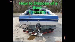 How to dispose of a fiberglass boat correctly.
