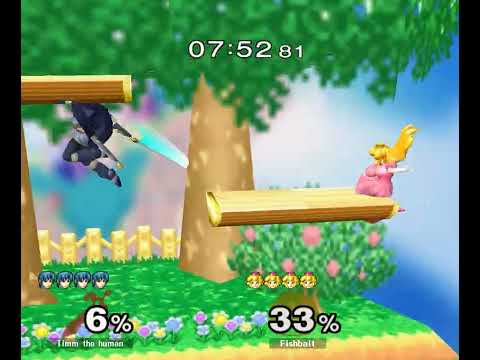 Fishbait (Peach) vs Timm the human (Marth) | Round 2 Pools - LR1 - Melee Singles - GX3