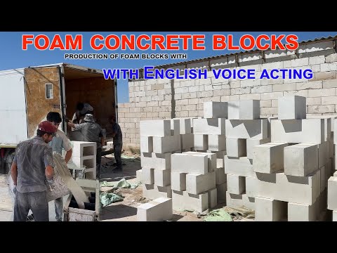 Amazing Foam Concrete Block Production | Watch the Full Process Step by Step