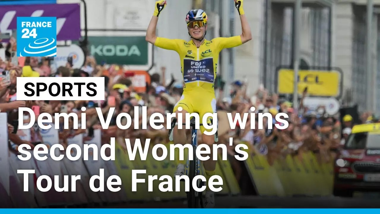 Dutch rider Demi Vollering wins second Women's Tour de France • FRANCE 24 English
