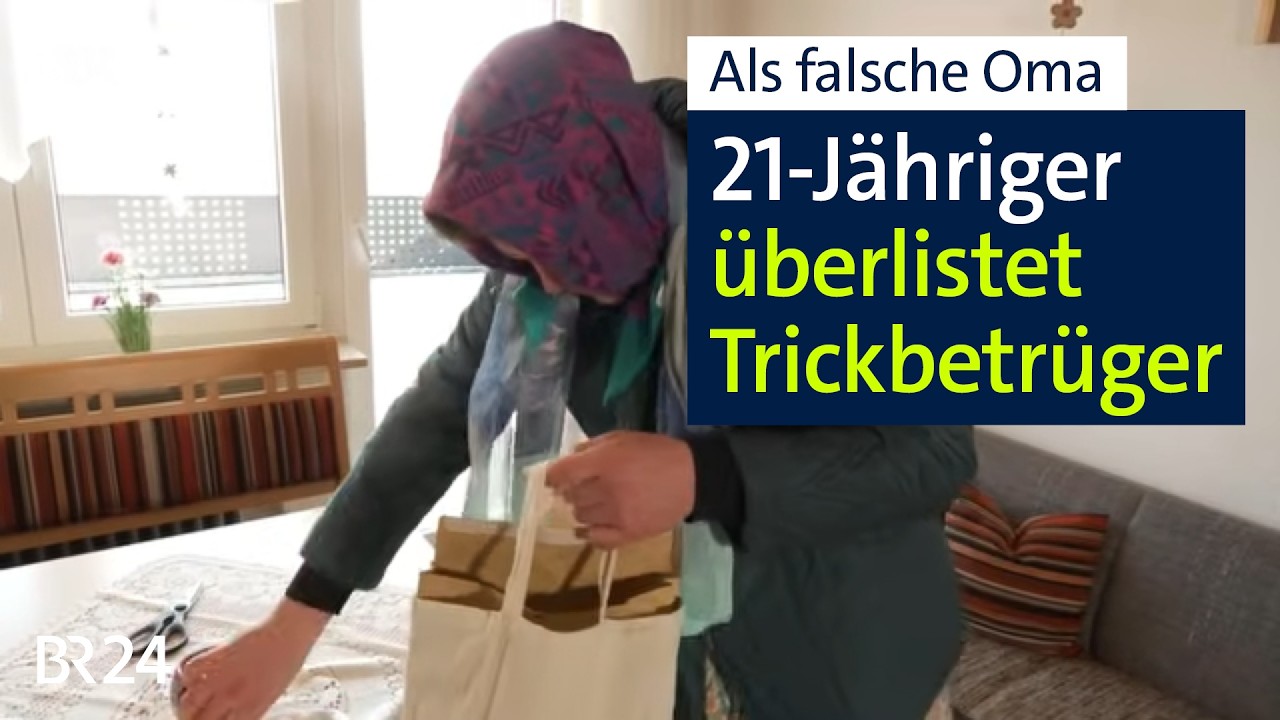 Polizei beeindruckt: Trickbetrüger als falsche Oma überlistet | Abendschau | BR24