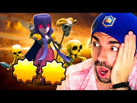 COLOQUEI A NOVA BRUXA NO NÍVEL MAXIMO ESTELAR DO CLASH ROYALE!