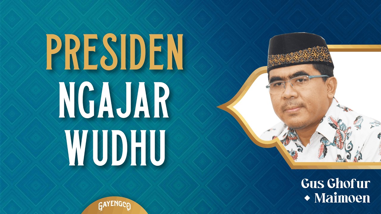 Gus Ghofur: Sahabat Ustman; Tetap Ngaji Ditengah Kesibukan Jadi Presiden