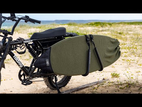 Installing the Ocean & Earth Moped Surfboard Rack on an E-Bike