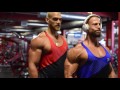 Beast vegan natural bodybuilders hit lateral raises and flex