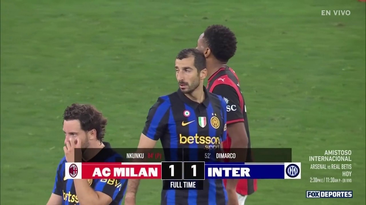 💥 NO SE REGALARON NADA | Milan 1-1 Inter | HIGHLIGHTS | Amistoso 2026