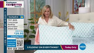 Concierge Collection Bedtite Microfiber Sheet Set w/Extr...
