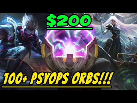 OPENING 100+ PSYOPS ORBS!! $200 WORTH OF ORBS!!!