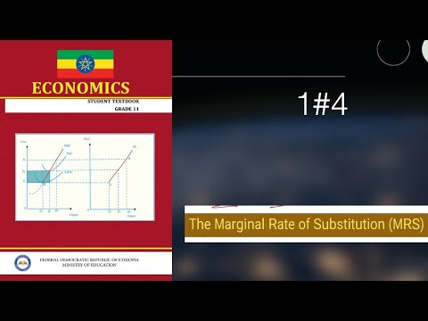 Ethiopian Grade 11 Economics 1#4 The Marginal rate of substitution