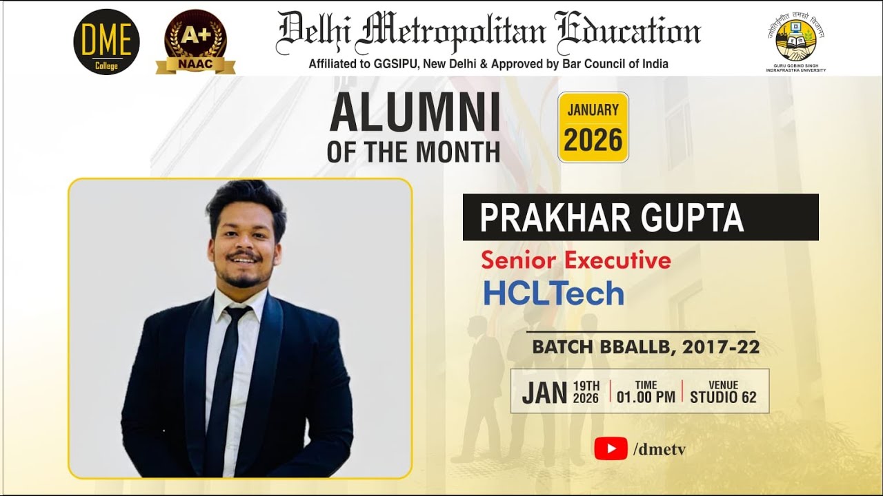 Alumni Of The Month || Episode- 4 || DME Law School