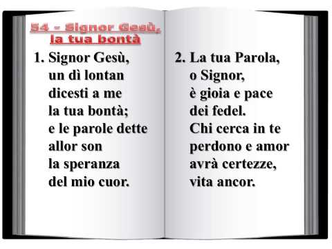 54 Signor Gesù, la tua bontà - Innario Chiesa Cristiana Avventista del Settimo Giorno 2014