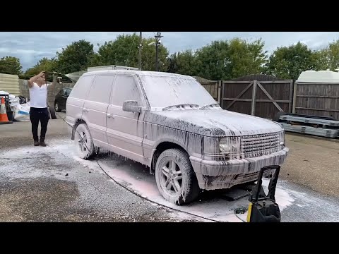 FREE ABANDONED RANGE ROVER FIRST WASH IN 7 YEARS WHAT IS NEXT ?
