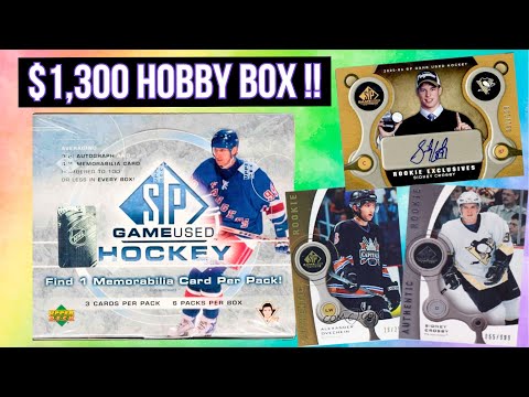 WOW... 2005-06 Upper Deck SP Game Used Hockey Hobby Box Opening !