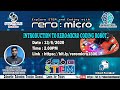 INTRODUCTION TO RERO MICRO CODING ROBOT