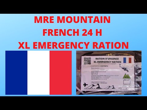 "RARE MRE MOUNTAIN" - FRENCH - 24H EMERGENCY RATION TASTE TEST REVIEW