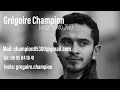 Bande démo - Grégoire Champion