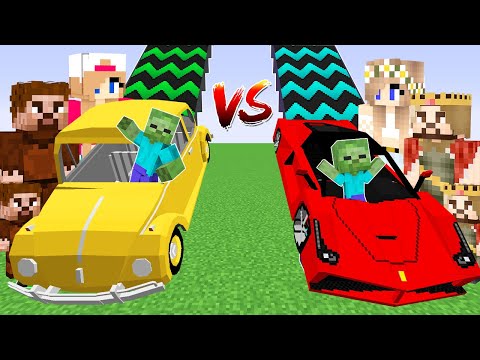 FAKİR AİLE RAMPA VS ZENGİN AİLE RAMPA 😱 - Minecraft