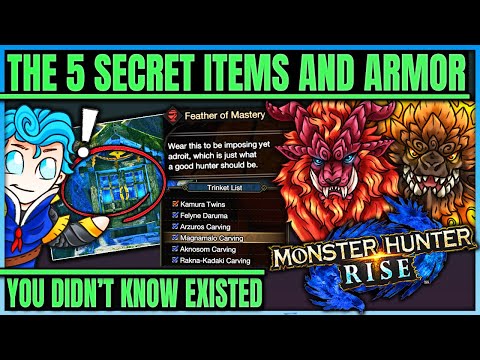 5 Secret Armor Pieces + Items You Don't Know About in Rise - Hidden Equipment - Monster Hunter Rise!