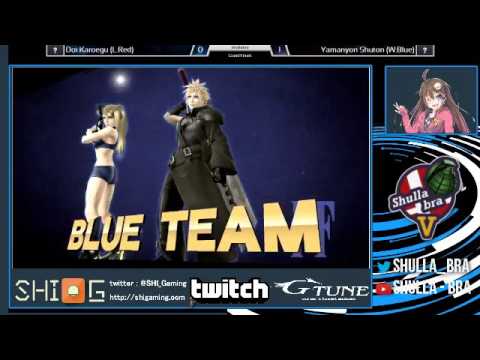 Shulla bra Ⅴ for WiiU Doubles GF Doi.Karoegu(Red) vs Yamanyon.Shuton(Blue)