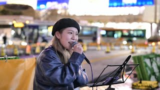 YuMe【愛唄／GReeeeN】路上ライブ（2023/12/17 ）新宿