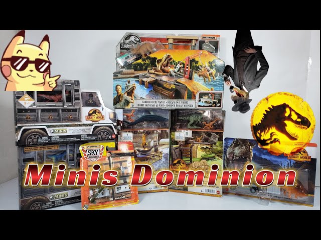 Vídeo relacionado con Jurassic World Minis Set de juego Ataque del dinosaurio gigante Dinosaurio con accesorios de juguete, regalo para niños +4 años (Mattel HFF12)