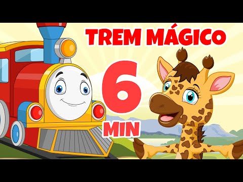 Trem Mágico - Giramille 6 min | Desenho Animado Musical