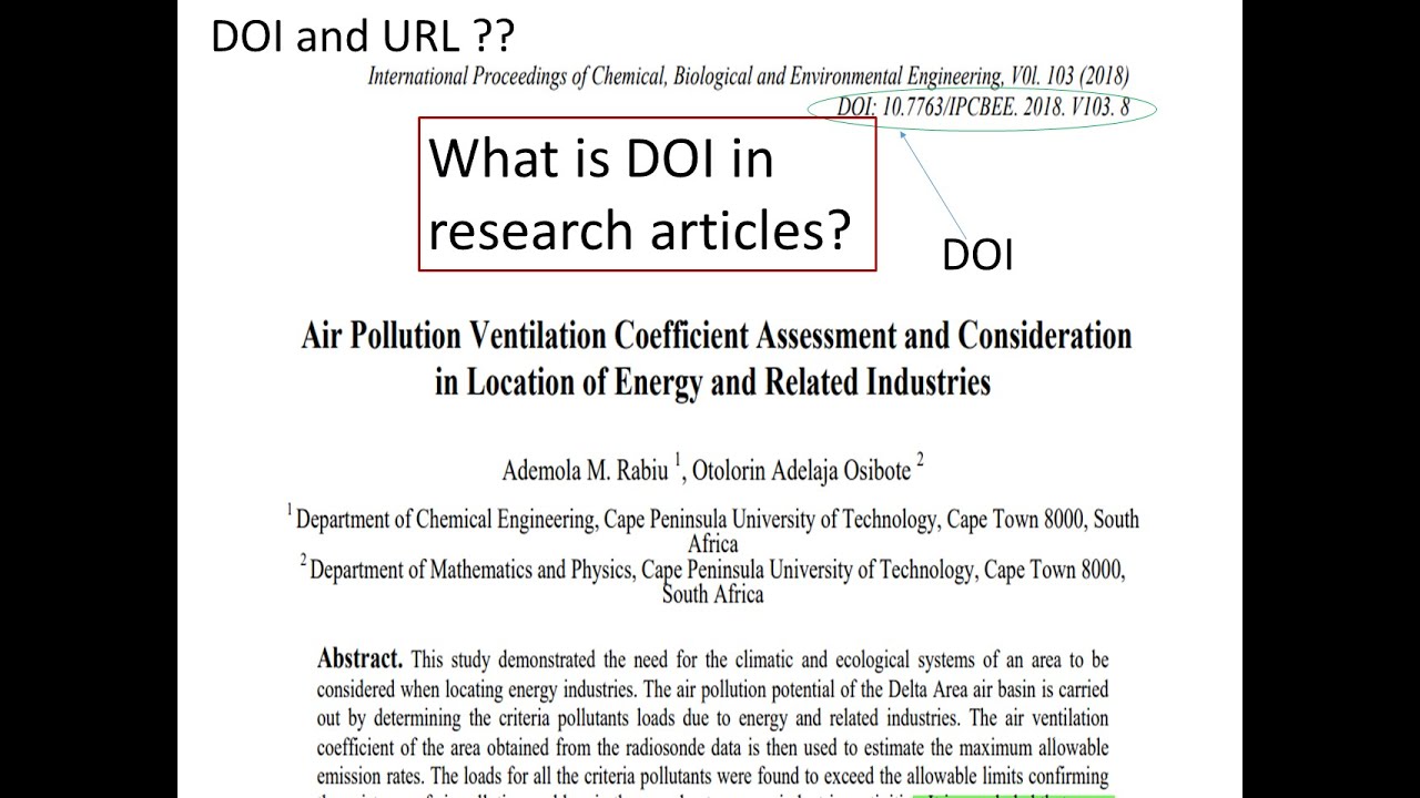 What is the difference between a DOI and a URL? Wiki REF