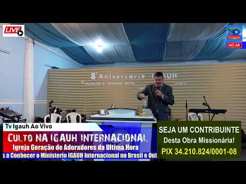🔴 AO VIVO CULTO DE ENSINO - IGAUH INTERNACIONAL - AGUDO / RS - 13.JUNHO.26