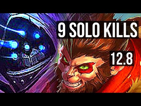 JAX vs WUKONG (TOP) | 9 solo kills, 1.0M mastery, Godlike | EUW Grandmaster | 12.8