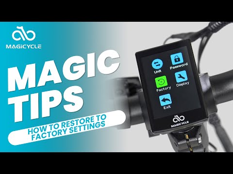 Resetting Your Magicycle E-bike: How to Restore to Factory Settings