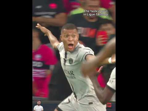 Mbappé’s Fastest Goal in Ligue 1 ⚡ | Messi & Neymar Era Highlights #shorts #fifa #football #soccer