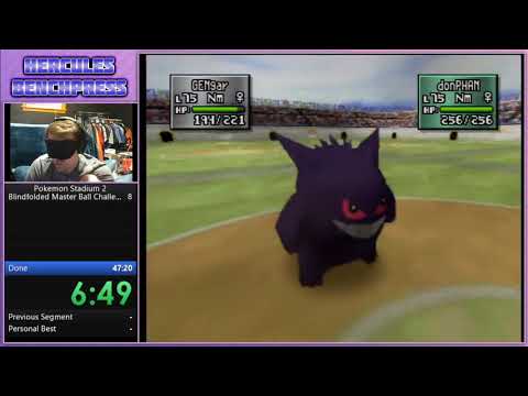 Blindfolded Pokemon Stadium 2 Challenge Cup - Master Ball in 44:21