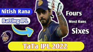 nitish rana ipl achievement | nitish rana ipl 2022 batting | ipl 2022 most runs | ipl 2022 kkr