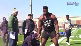 Wesley OL Gono hopes Pro Day helps him &quot;jump&quot;   into NFL Draft