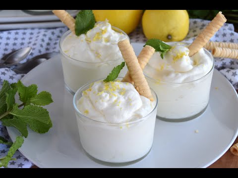 🍋 Mousse de limón muy fácil y sin huevo IRRESISTIBLE !!!