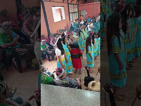 Semana cultural indígena na aldeia Tekoha itamarã Diamante D'Oeste PR 