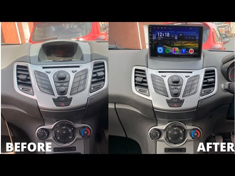 New Android Headunit Sat Nav Install On My Fiancé's Ford Fiesta MK7 2009-2017 STEREO RADIO UPGRADE