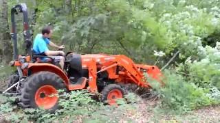 Doing rough work with Kubota B2650