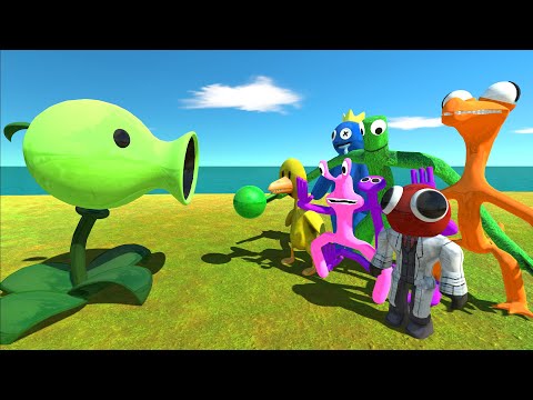Peashooter Resists Rainbow Friends Attacks - ARBS