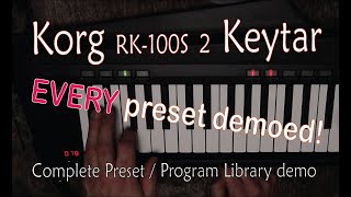 Video thumbnail for Korg RK-100S 2 37-Key Keytar // EVERY preset demo by Kaleidoscope School of Music