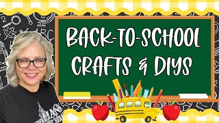 BACK TO SCHOOL 🚌 🌿🍎 5 - DIY Projects || Hand Painting || Apples || Dollar Tree Hobby Lobby