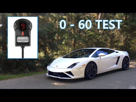 Sprint Booster 0 to 60 testing in my Lamborghini Gallardo LP 560-4 - with before and after results