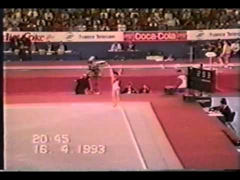 8th AA ROM Lavinia Milosovici FX   1993 World Gymnastics Championships 9 787